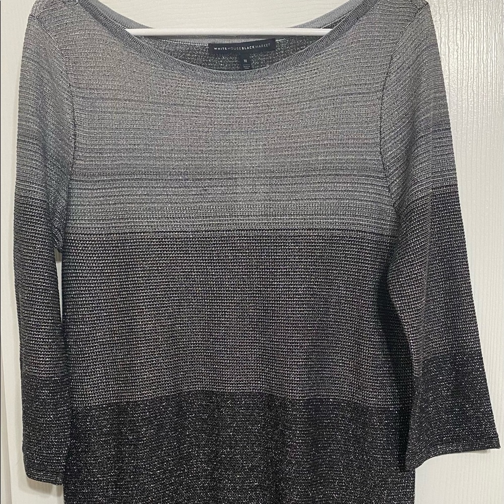 Women’s WHBM Black and Dark Grey Tunic Size-M